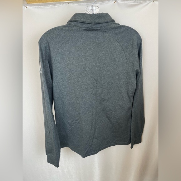 Marine Layer Samsara Womens 1/4 Zip Jacket Golf Sweater Active Outdoor Gray Med - Picture 2 of 9